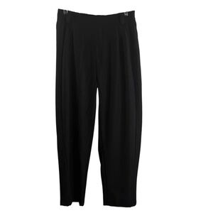 HALARA Black Pleated Tapered Athleisure Pants Size Medium NWT